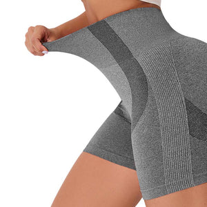 Bauchkontrollierende Gym-Shorts für Damen mit hoher Taille