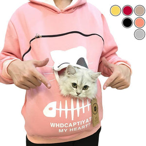 Tiertasche Sweatshirt Hoodie