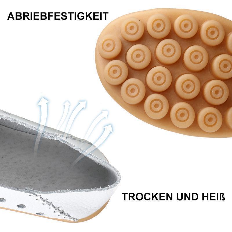 Damen Frühjahr aus echtem Leder Slipper - hallohaus