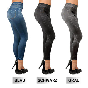 Elastische Slimming Jeans-Leggings - hallohaus