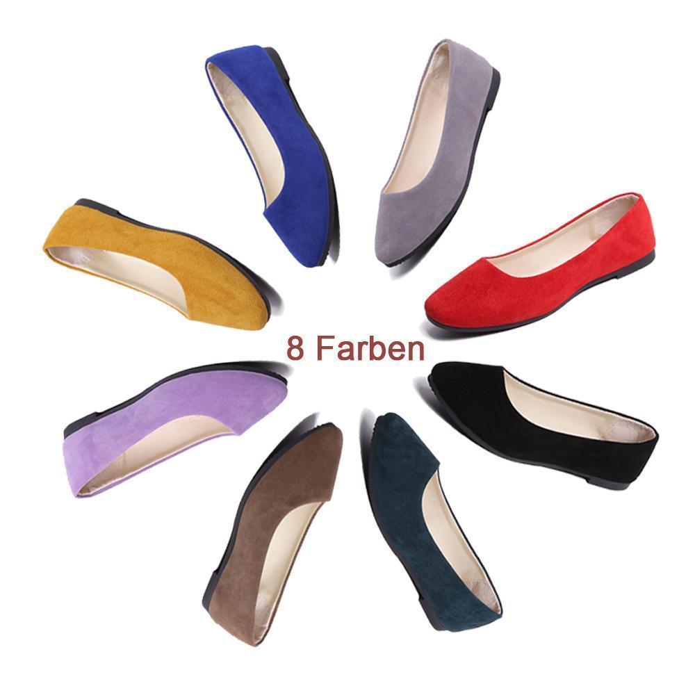 2019 Fashion Candy Farbe OL flache Schuhe - hallohaus