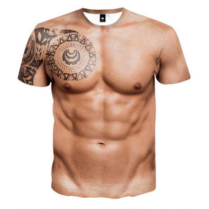 Muskel-Tattoo-T-Shirt