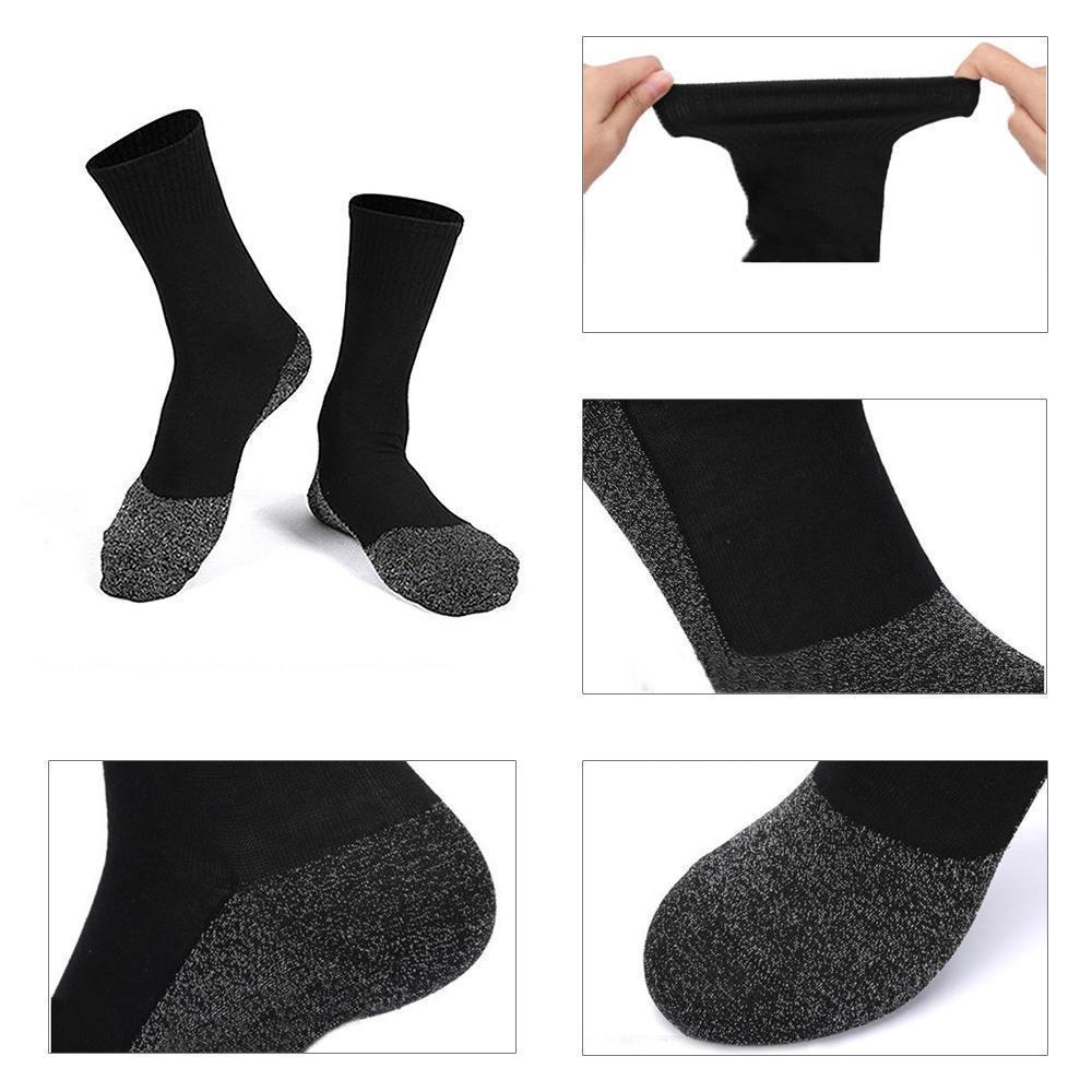 Warme Socken 35 Grad konstante Temperatur Socken，Drei Paar schwarze Socken