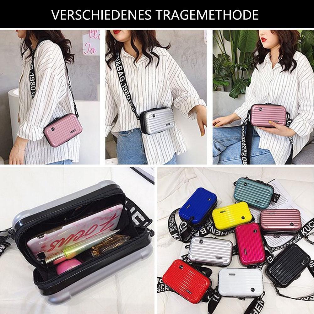 Damen Quadratische Kofferform Handtasche