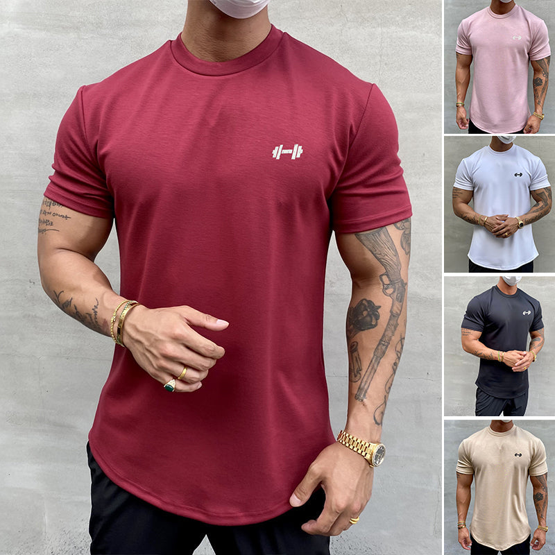 Elastisches Sport-T-Shirt aus reiner Baumwolle