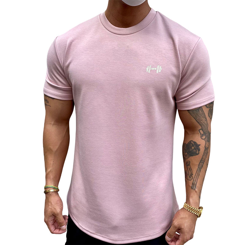 Elastisches Sport-T-Shirt aus reiner Baumwolle