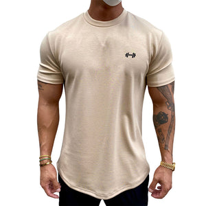 Elastisches Sport-T-Shirt aus reiner Baumwolle